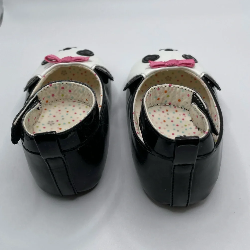 NIB Gymboree Size 04 Panda Crib Shoes, 2007 New Never Worn Baby‎ Girl